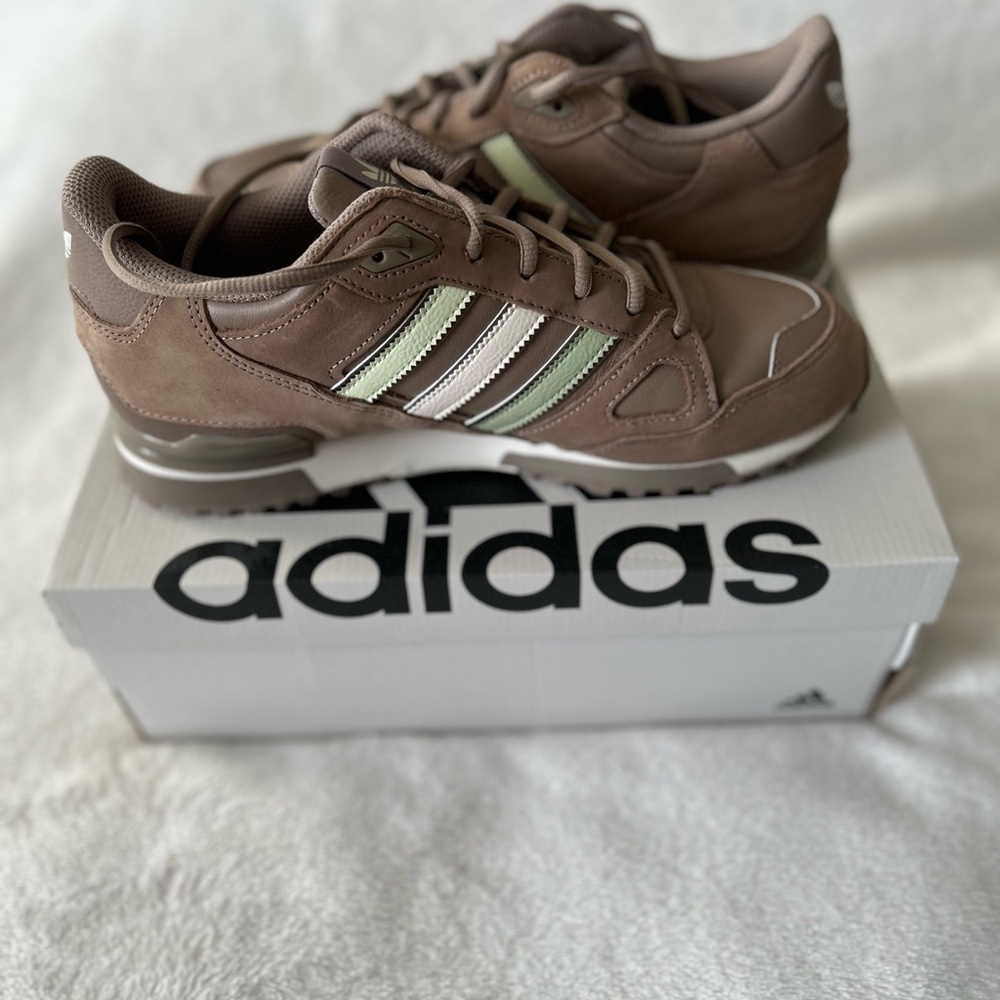 Adidas Brown and Green Sneakers
